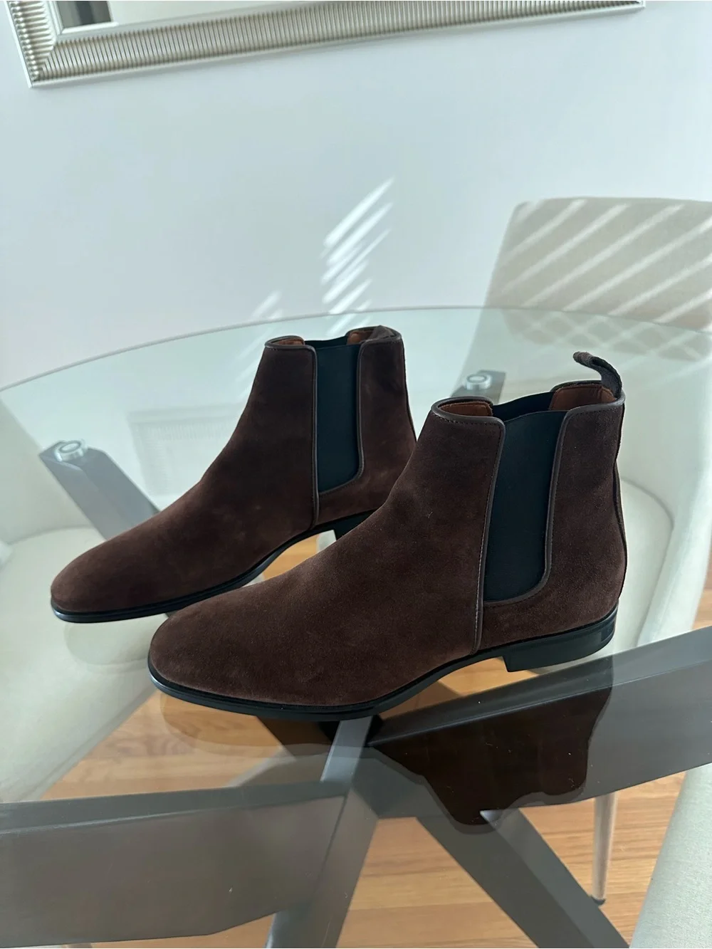 Aquatalia Brown Suede Chukka Boots